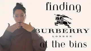 Finding BURBERRY AT THE BINS! Burberry for less than $2 | Goodwill Bins Haul