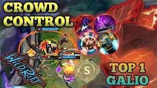 FREEZE THEM ALL!!! GALIO THE COLOSSUS - TOP 1 GLOBAL GALIO - WILD RIFT