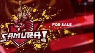 Samurai Mascot Logo | Samurai eSports Logo For Sale
