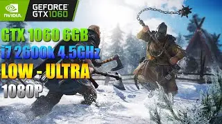 Assassin's Creed: Valhalla | GTX 1060 6GB | i7 2600k 4.5GHz | LOW TO ULTRA SETTINGS | 1080p