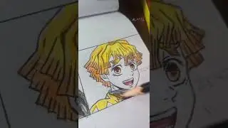 💛⚡#kimetsunoyaiba #demonslayer #anime #hardworkworks #art #tanjiro #viral #drawing #youtube #shorts
