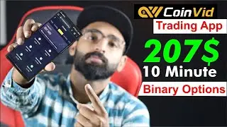 I Make 207$ from Coinvid Trading App || Binary Options Trading Signals and Secret Strategy