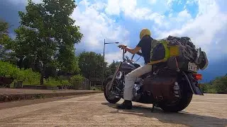 涼を求めて山へ　ハーレー で夏のソロキャンプ　Harley Davidson Camp