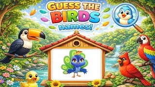 Bird Names Guessing Game 🐤 | Learn Birds for Kids | Learn, Laugh and Sing | Yellow Giggles #birds