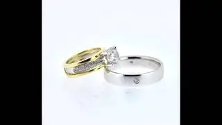 AUTIUM GILLIAN PUZZLE RING Wedding band, Stackable 18K White/ yellow/ rose gold 2017-69