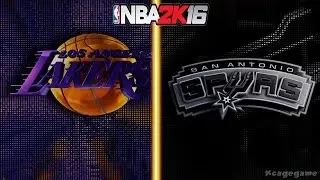 NBA 2K16 Gameplay - Los Angeles Lakers vs San Antonio Spurs - Full Game [ HD ]