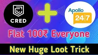 Cred New Offer Apollo 247 Cred offer today 100₹ For Everyone, Instant, Technical Amit Raj !