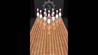 Me getting a strike with the Burst Ball in Action Bowling 2