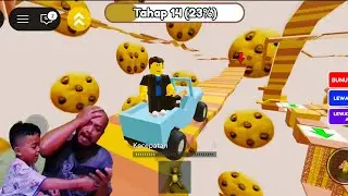 seru banget main roblox obby kue
