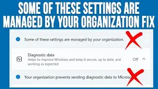 Fix the Windows Security Settings Some of These Settings Are Managed by Your Organization Message