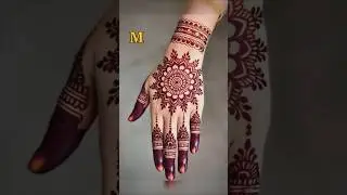 simple and easy mehndi design for hands #mehndi #mehandi  #mehndidesign #shortvideo