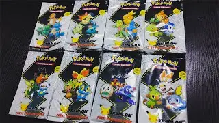 Opening all 8 Pokemon First Partner Packs!
