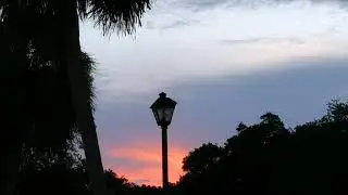 Light Beams Opposite Of The Setting Sun