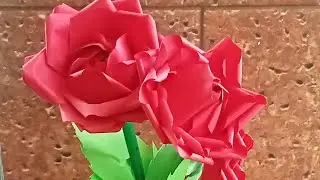 Easy pepper rose Flower making 🌹🌹🌹