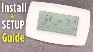 FULL Setup & INSTALL | Honeywell RTH7600D Programmable Thermostat (Complete USER Guide)