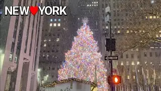 Dec. 14 Tree Lighting🎄Rockefeller Center Tree Lighting in Snowstorm on December 14, 2025 