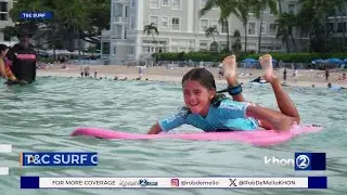 Keiki charge at the 27th annual T&C Surf Grom Comp