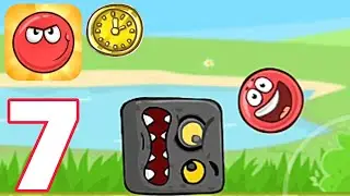 Red Ball 4 - Walkthrough Gameplay Part 7 - Gold Clock: Green Hills Levels: 8-15 (Android)