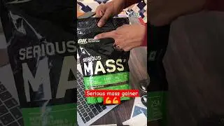 Serious Mass by Optimum Nutrition| Chocolate Flavour Weight Gainer Unboxing  #gym #gainer #shorts