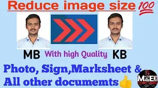 Reduce image size Mb to kb with good Quality💯✌-Tamil /Easy methods👍Photo, sign, marksheet &all...