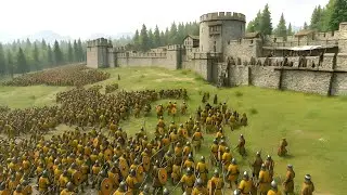 3000 Aserai vs 3000 Vlandians in the Fortress | Mount & Blade 2 Bannerlord