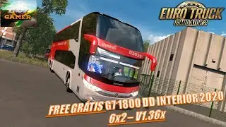 ETS2 MODBUS Driving: FREE GR&Aacute;TIS G7 1800 DD INTERIOR 2020 6x2 DX11 V1.36x BY: LINUX modf BusoLOGames