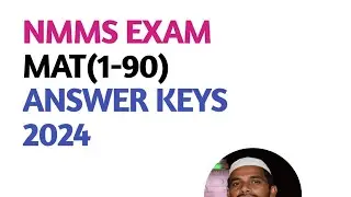 NMMS EXAM ANSWER KEYS 2024 |MAT ANSWERS.