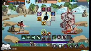 ninja saga beating boss with weapon only [pet dies]