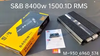 S&B 1500.1D-RMS Mono amplifier 8400W MAX sound blast amplifier #amplifier #amp #monoamplifier #car 