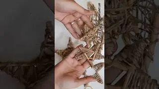 поделки из веток дерева своими руками #рождественскийдекор #поделки #сделайсам #домашнееискусство...