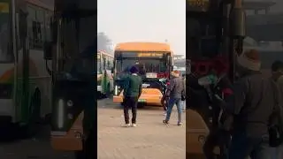 DELHI TO MATHURA BY ELECTRIC AC BUS Delhi kaushambi bus stand to mathura bus stand #reels #status