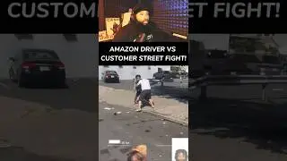 🤯 Amazon Driver FIGHT 😱 #reaction #amazon #trending #viral #fyp #fight #shorts