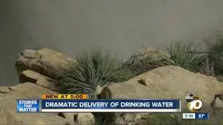 Dramatic delivery of drinking water