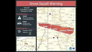 Snow Cam Footage: Snow Squall Warning - 12/29-30/25