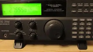 Realistic DX-394 HF Receiver - Scanning 27 & 28MHz USB