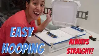 NEW EASY WAY TO HOOP ONESIE & SHIRTS! Perfectly Straight & Centered Unboxing Infant Hooping Station
