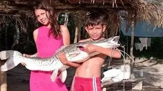 bagre rayado super gigante de 30 libras  payara de 10 libras bocachicos tortuga mata mata