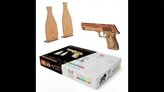 EQIQ Mechanical Toy Gun Birthday gift for boys self assembly learning toy-Assembly instruction Video