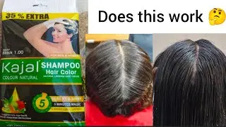Kajal shampoo hair color | 5minutes magic ||shampoo hair color|| kajal Natural Black Shampoo Reviews