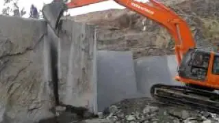 Black granite quarry
