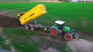 transportation of sugar beet whit Fendt tractors (colour grading test of footage from dji mini 3)