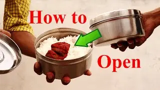 Как открыть стальной контейнер Tiffin