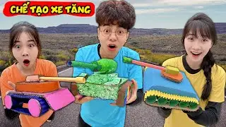 THẮNG TÊ TÊ THỬ THÁCH SÁNG TẠO XE TĂNG TÁI CHẾ SIÊU NGẦU - AI SÁNG TẠO NHẤT?