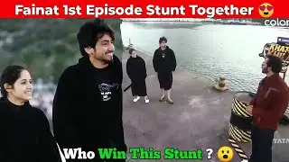 Faisu & Jannat KKK 12 1st Episode Stunt Together 😍 | fainat kkk 12  | kkk 12 first episode | kkk 12