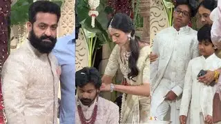 Jr NTR & Family Visuals @ Narne Nithin and Lakshmi Shivani Marriage