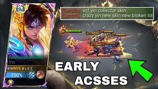 FINALLY!! REVIEW NEW SKIN YIN COLLECTOR DAUNTLESS BATTLELORD!! (Early Access!!) - MLBB