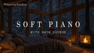 Healing Piano Music for Deep Sleep & Stress Relief 🌧️ Peaceful Music in Warm Bedroom, Reduce Stress🔥