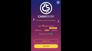 Easy &lrm;&pound;1.49 Cash Show UK Using Bot 12/12 Right