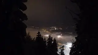 Fireworks over Lillehammer New Years Eve 2020-2021