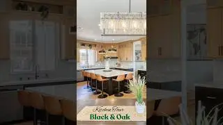Light Wood and Black Kitchen Cabinets - Design Ideas